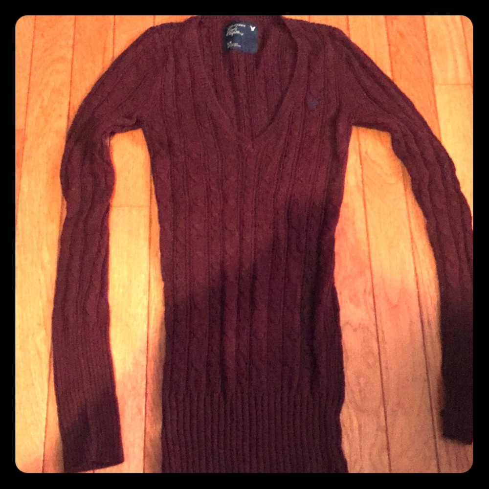 American eagle cable knit sweater